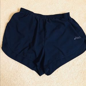 ASICS Women’s Navy Lined Running Shorts, Sz LARGE